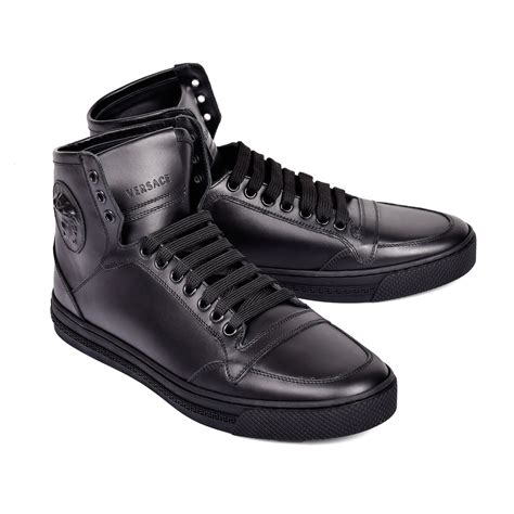 black versace high top sneakers|gianni versace sneakers.